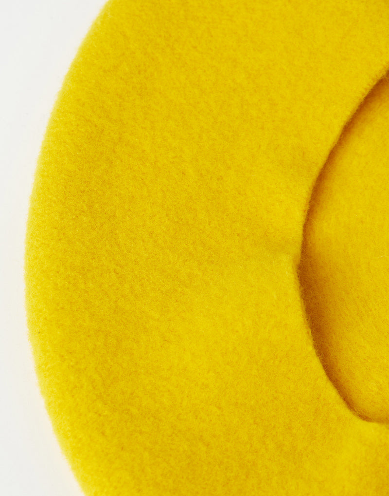 Yellow Wool Flying Duck Beret