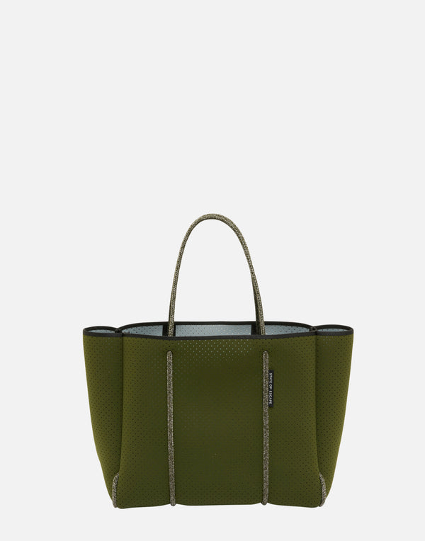 Khaki & Grey Dual Tone Flying Solo Tote