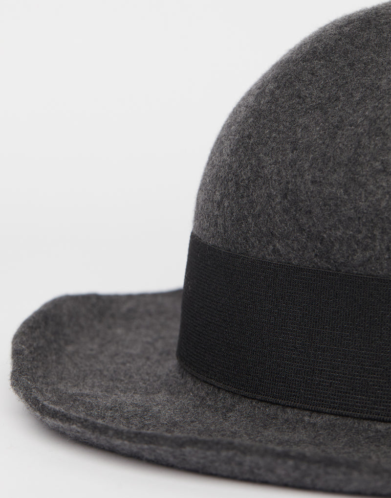 Grey Lazy EB Wool Felt Hat