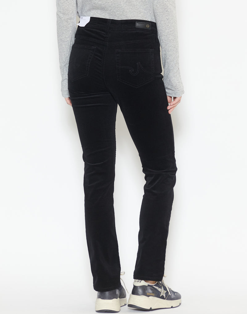 Super Black Corduroy Mari Mid Rise Jeans