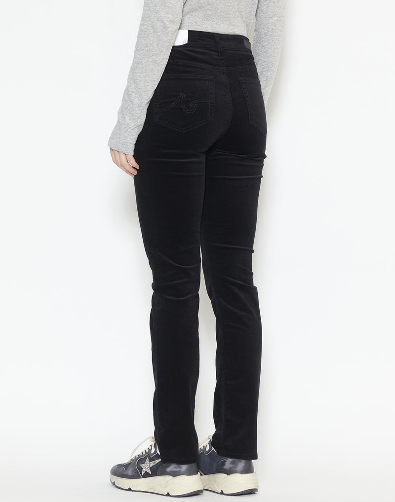 Super Black Corduroy Mari Mid Rise Jeans