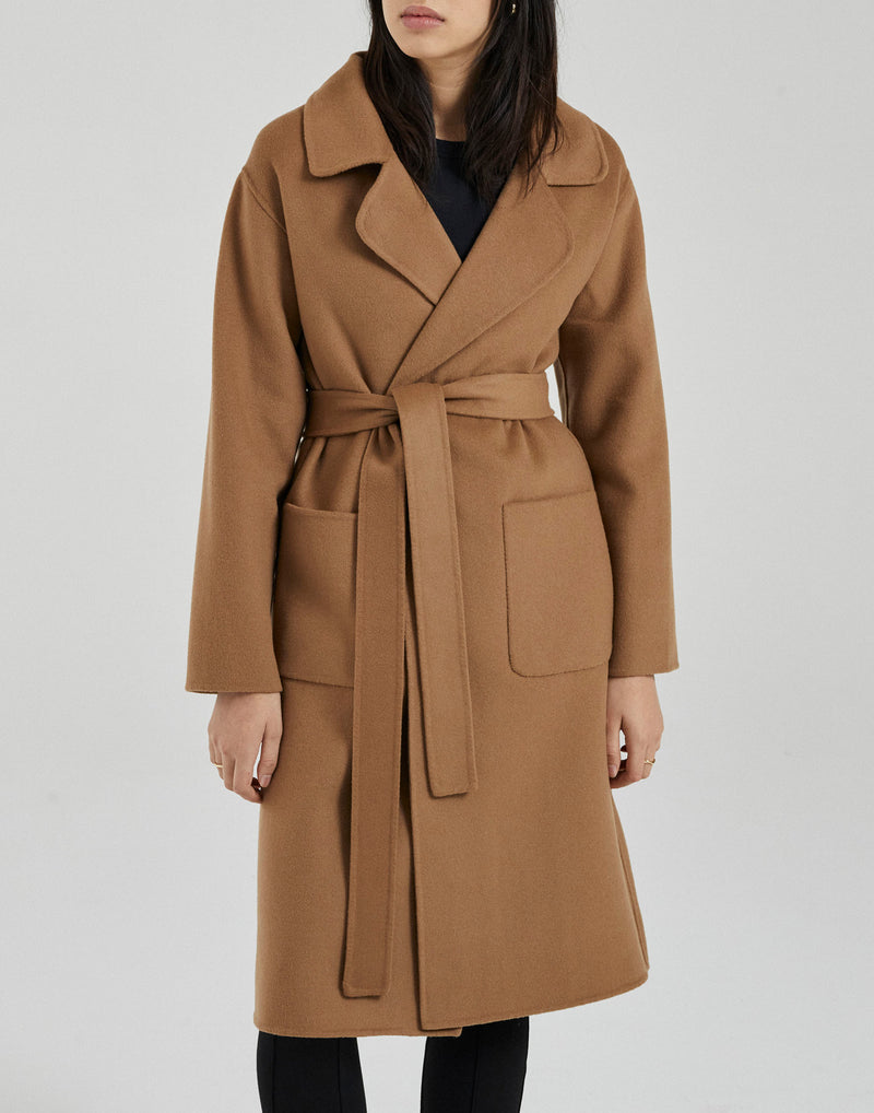 Camel Double Faced Wool Matilda Coat