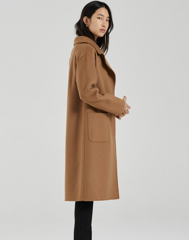 Camel Double Faced Wool Matilda Coat