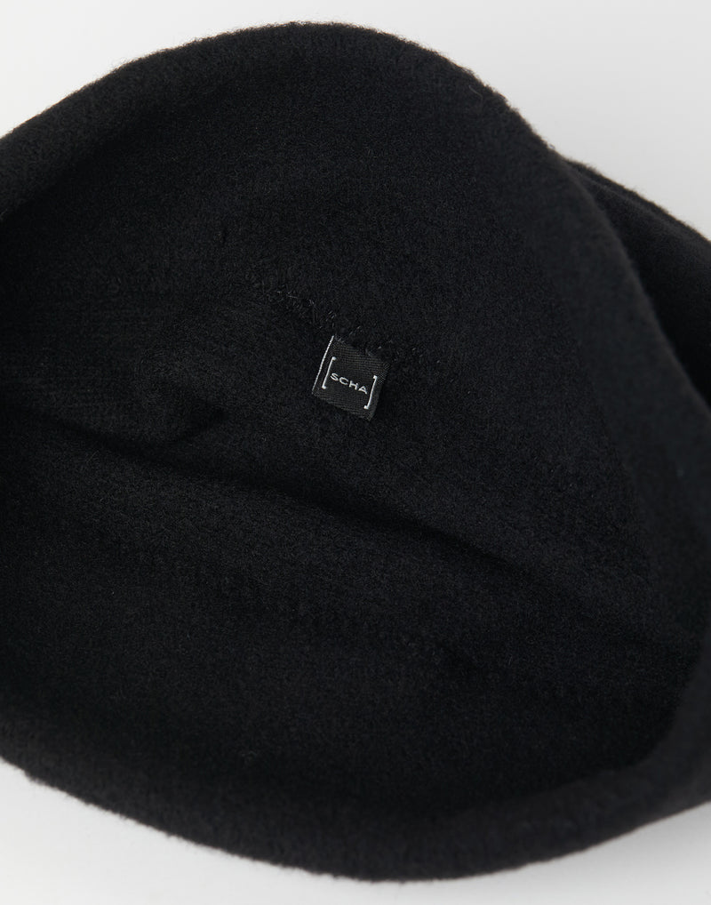 Black Wool Medium ZZ Hat