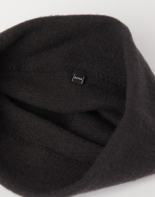 Dark Grey Wool Medium ZZ Hat