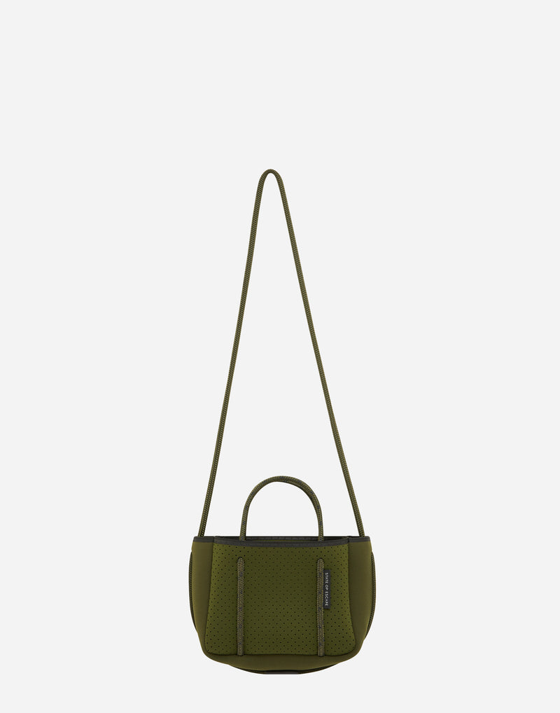 Khaki Micro Crossbody Bag