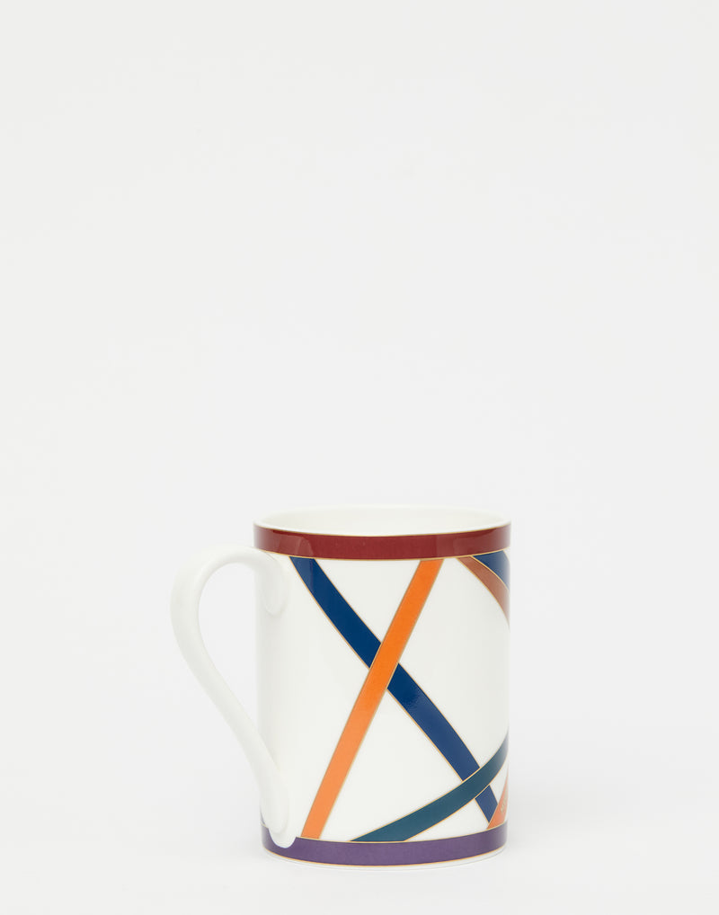 Multicoloured Nastri Porcelain Mug