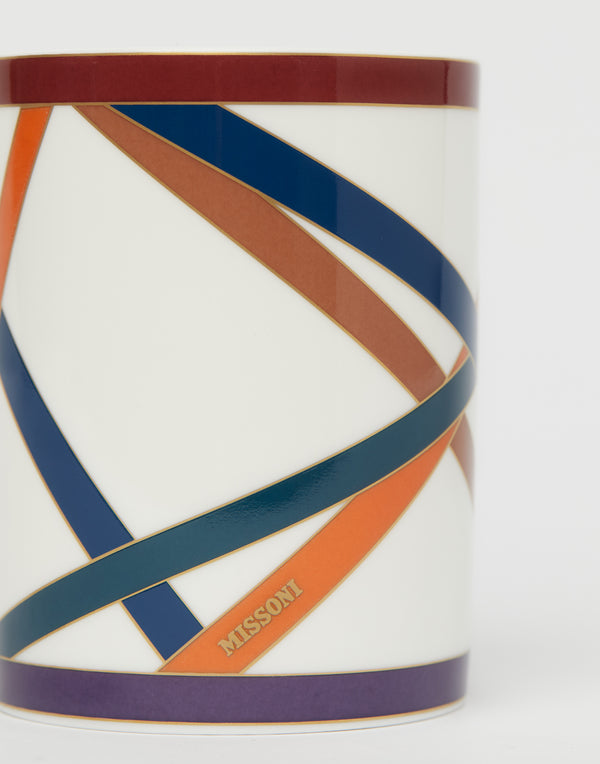 Multicoloured Nastri Porcelain Mug