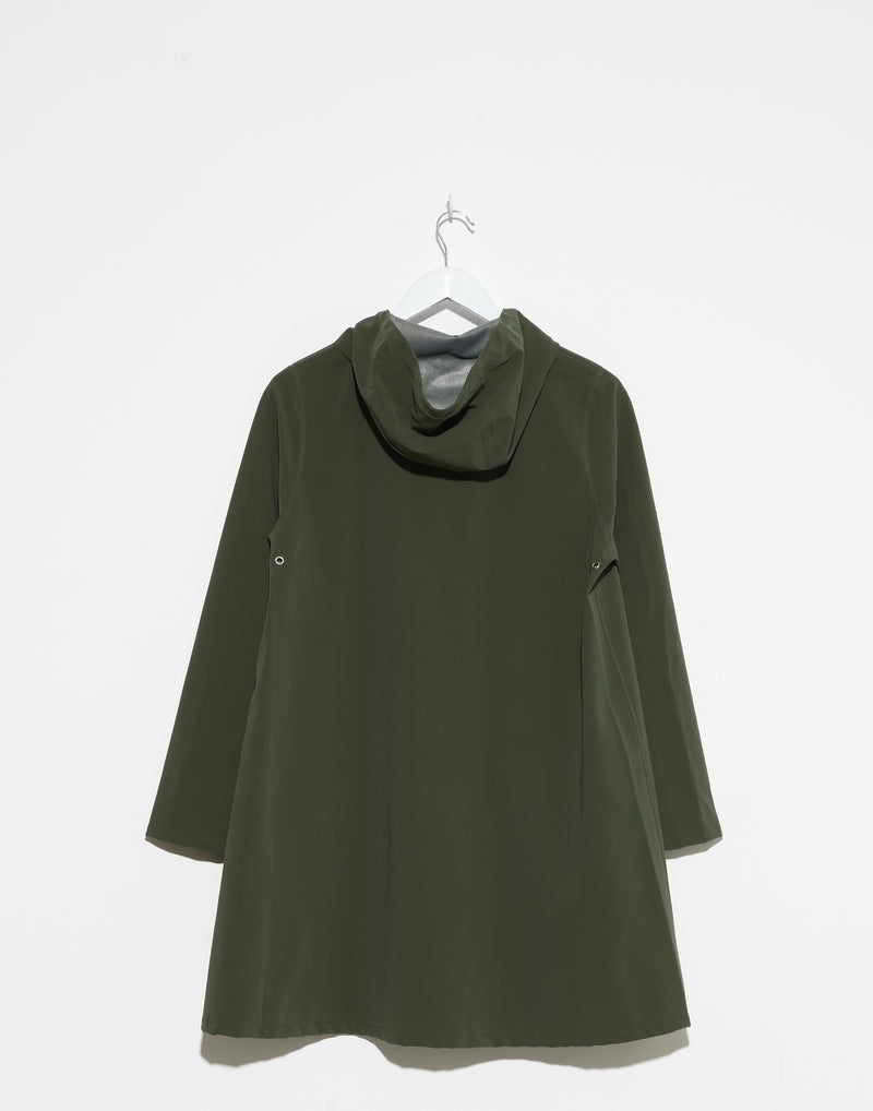 Matte Green Moseback Lightweight Raincoat