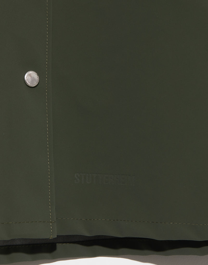 Matte Green Moseback Lightweight Raincoat