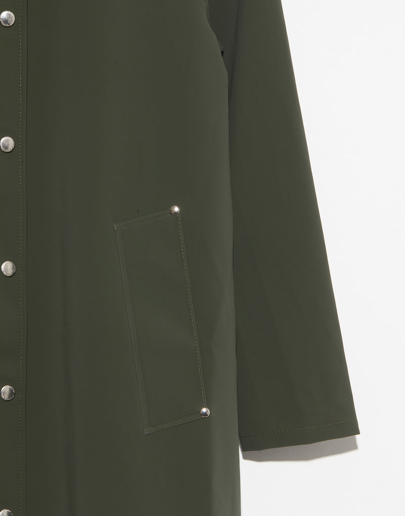 Matte Green Moseback Lightweight Raincoat