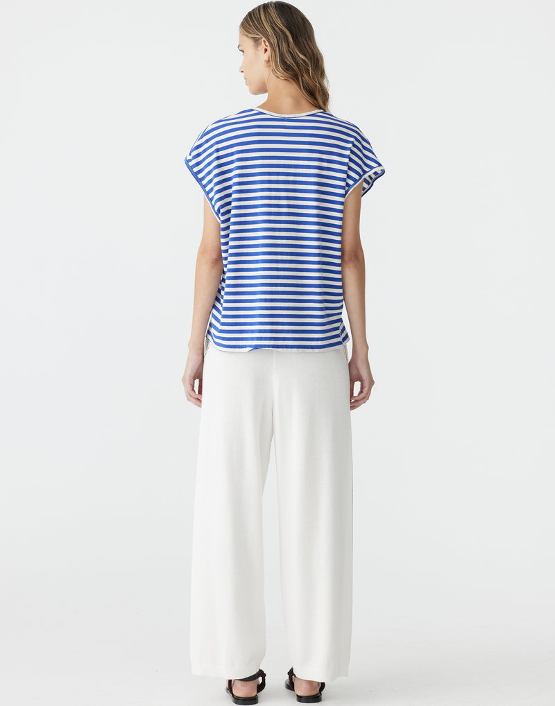 Stripe Cotton Scoop Neck Tank