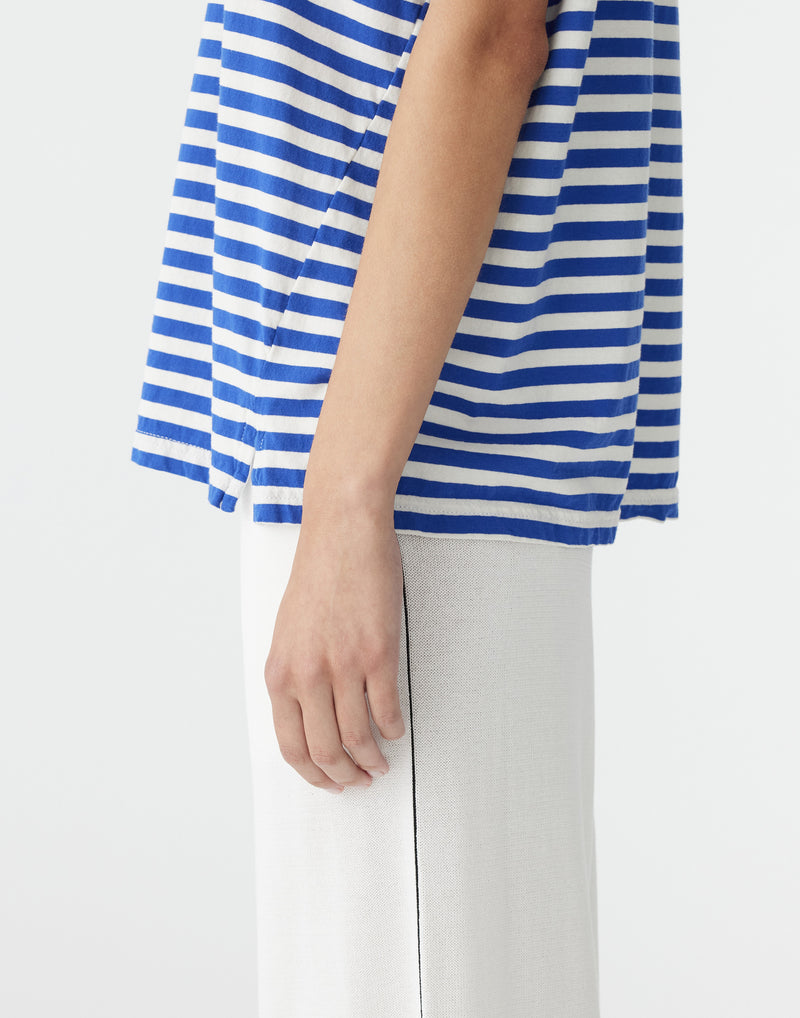 Stripe Cotton Boyfriend T-Shirt