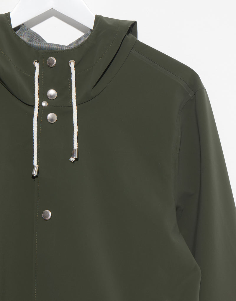 Matte Green Stockholm Lightweight Raincoat