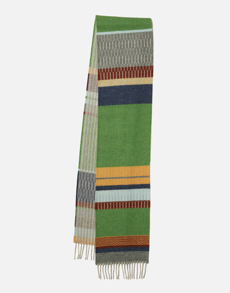 Green Wool Strathay Scarf