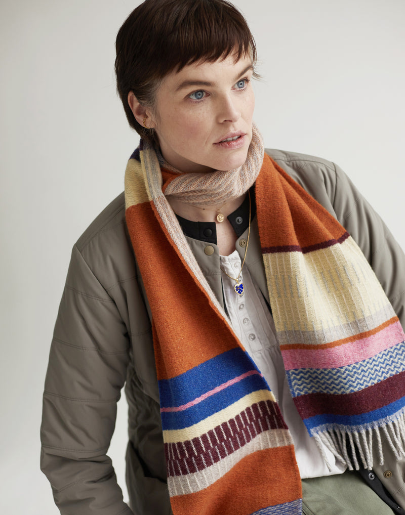 Amber Wool Strathay Scarf