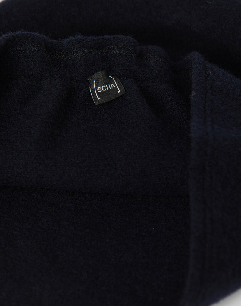 Navy Taiga Long E Wool Beanie