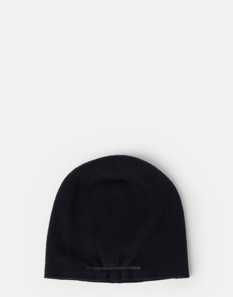 Navy Taiga Long E Wool Beanie