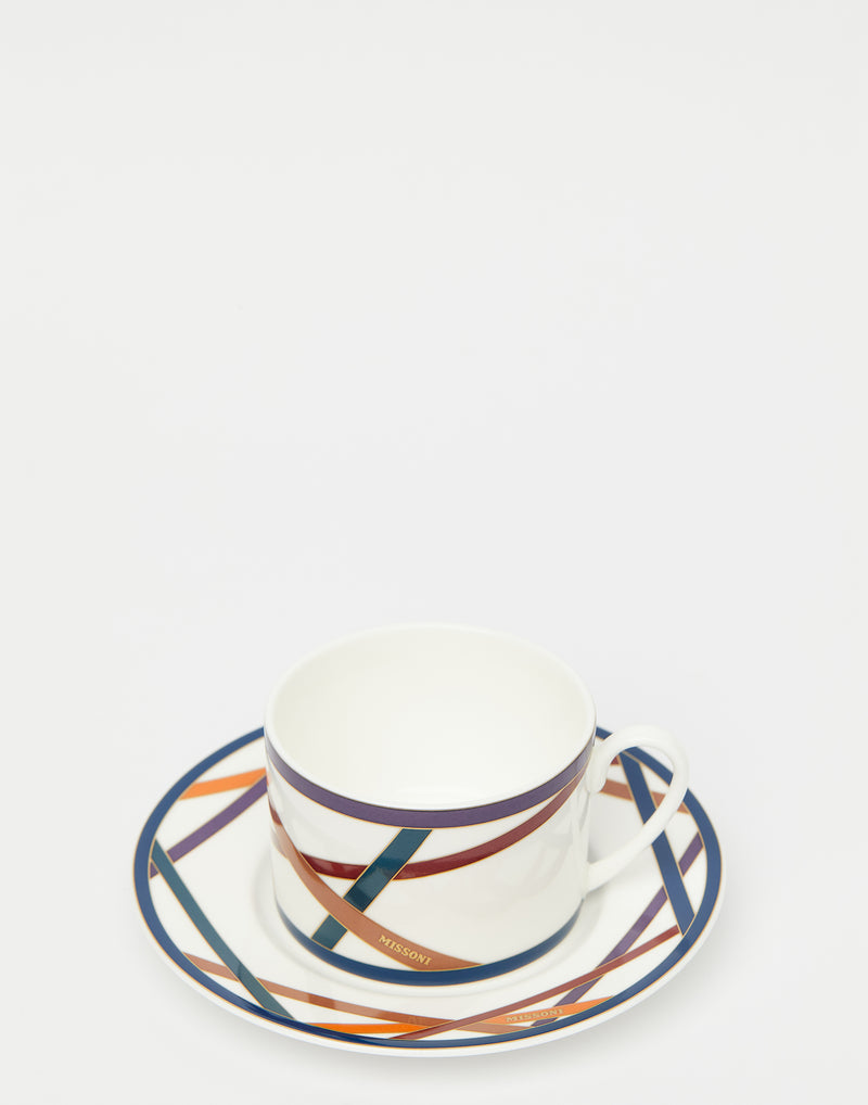 Nastri Porcelain Tea Cup Set of 2