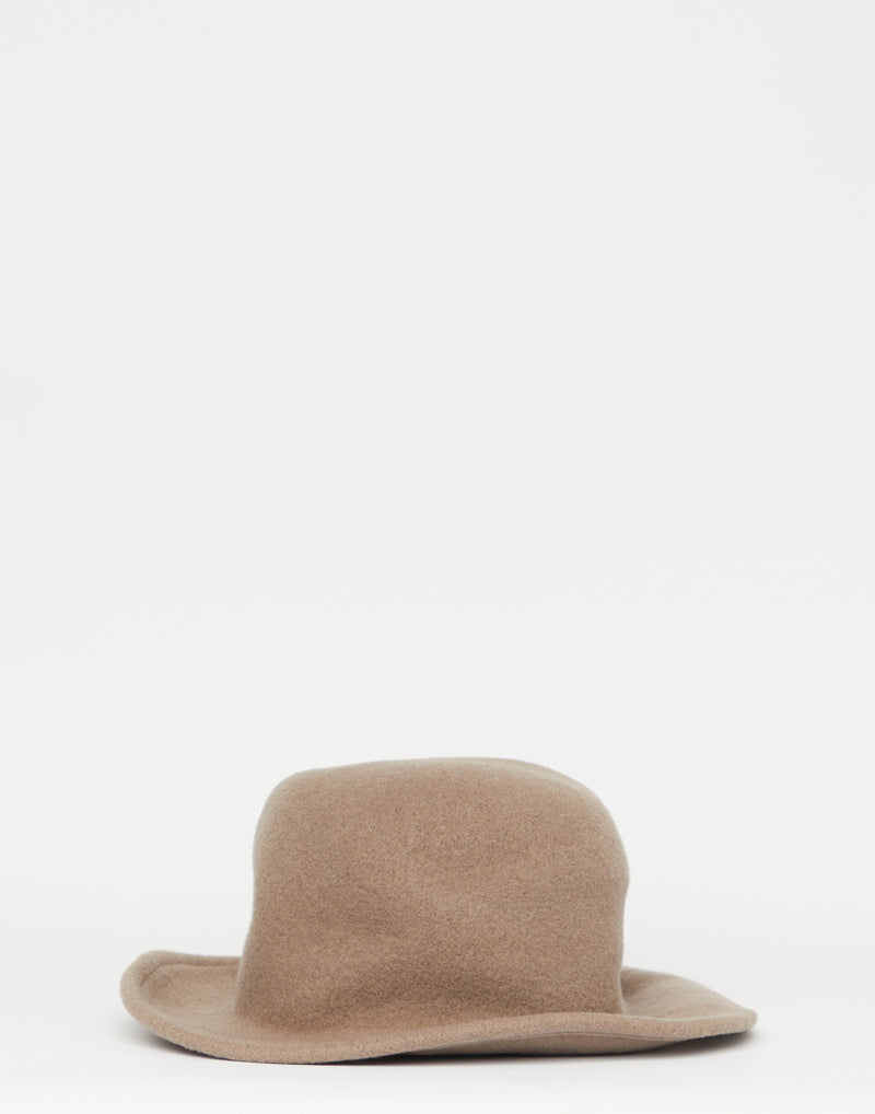 Grey Beige Traveller + Felt Hat