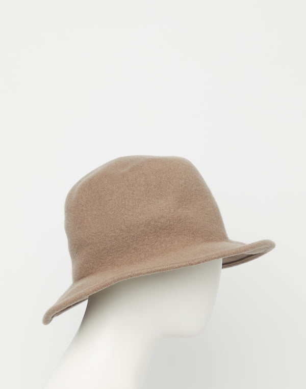 Grey Beige Traveller + Felt Hat