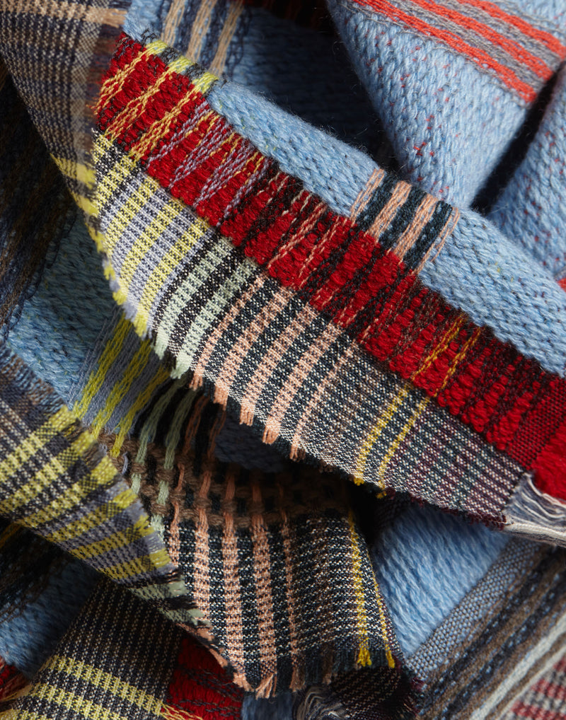 Cornflower Wool & Cashmere Tippet Scarf