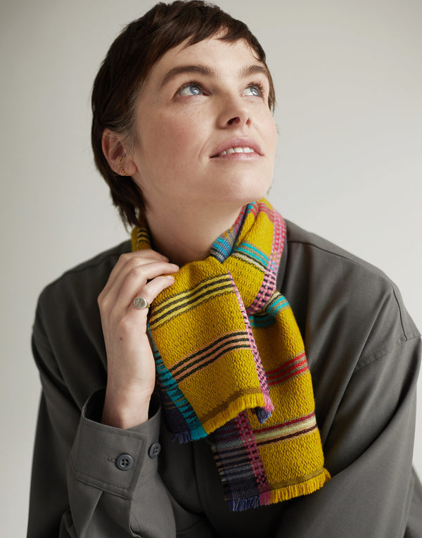 Lemondrop Wool & Cashmere Tippet Scarf