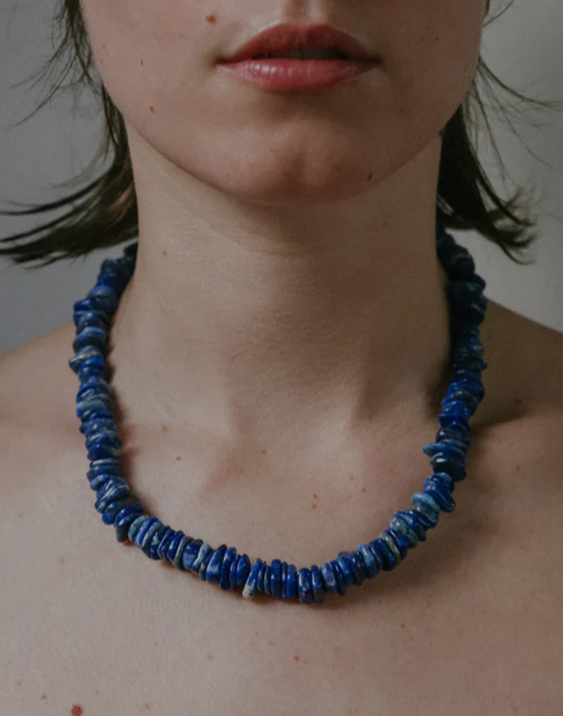 Lapis Lazuli & Silver Cora Necklace