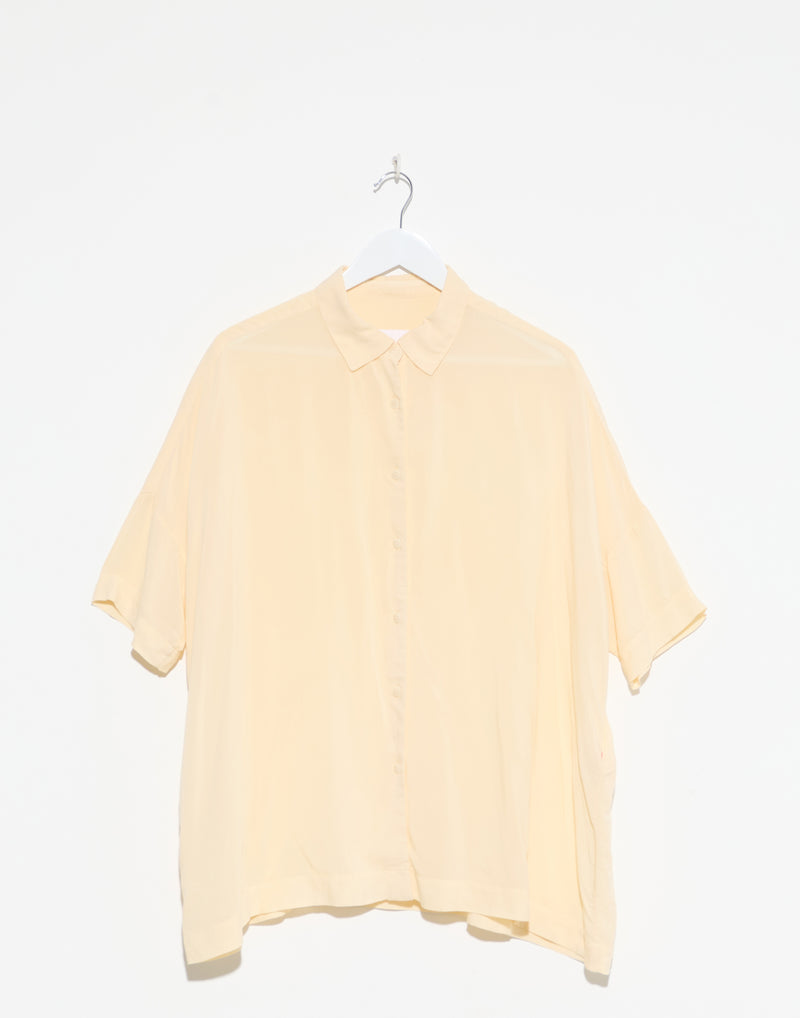 Cream Viscose Square Shirt