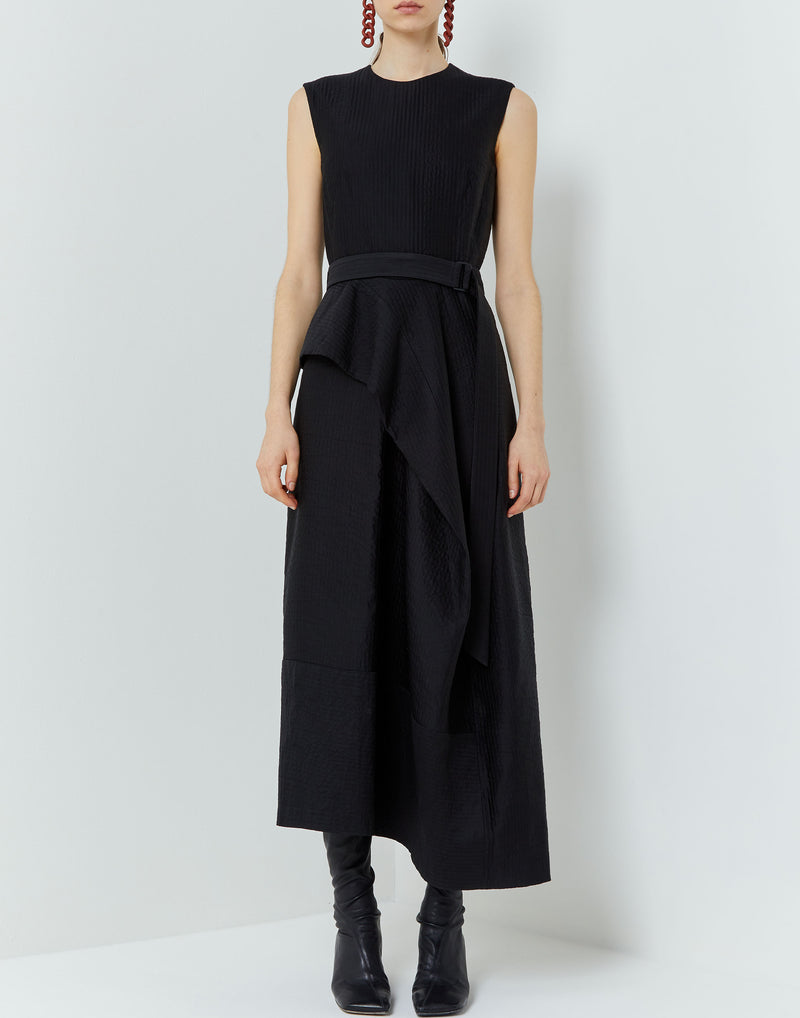 Black Viscose Blend Dimka Dress