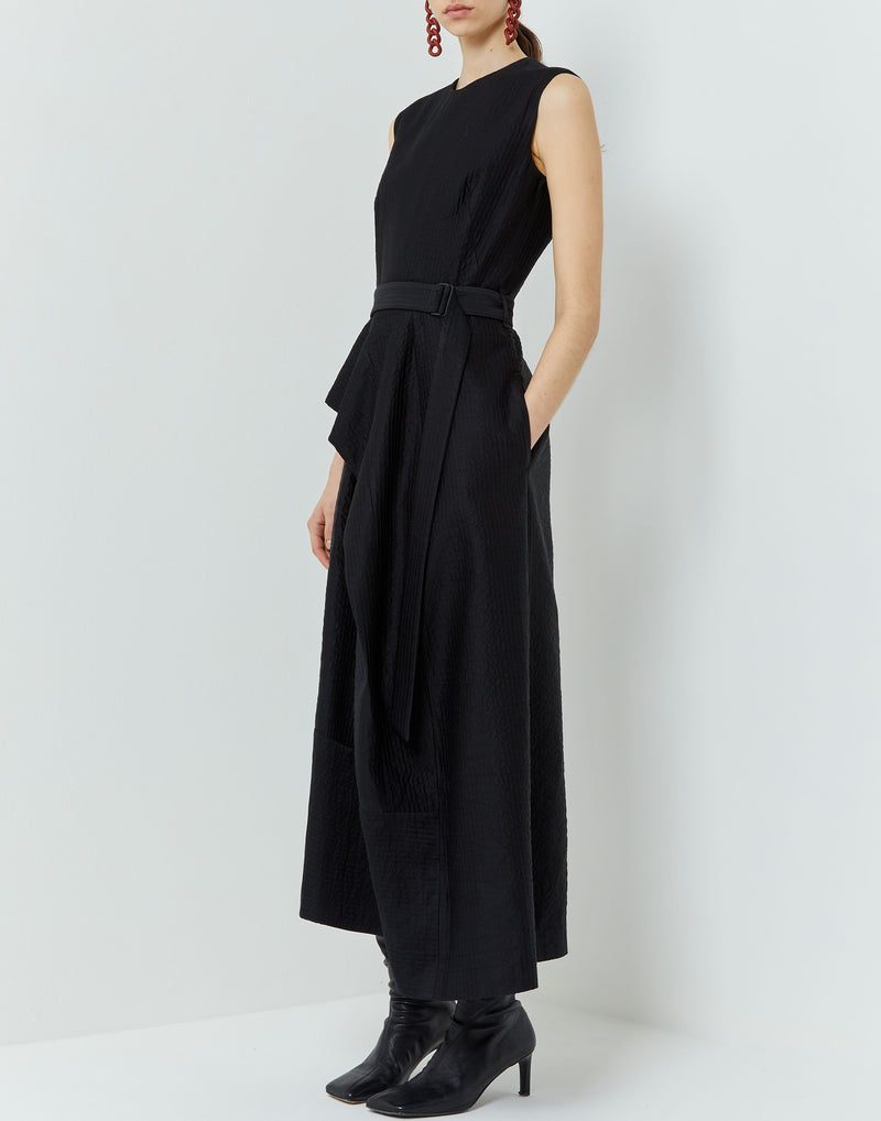 Black Viscose Blend Dimka Dress