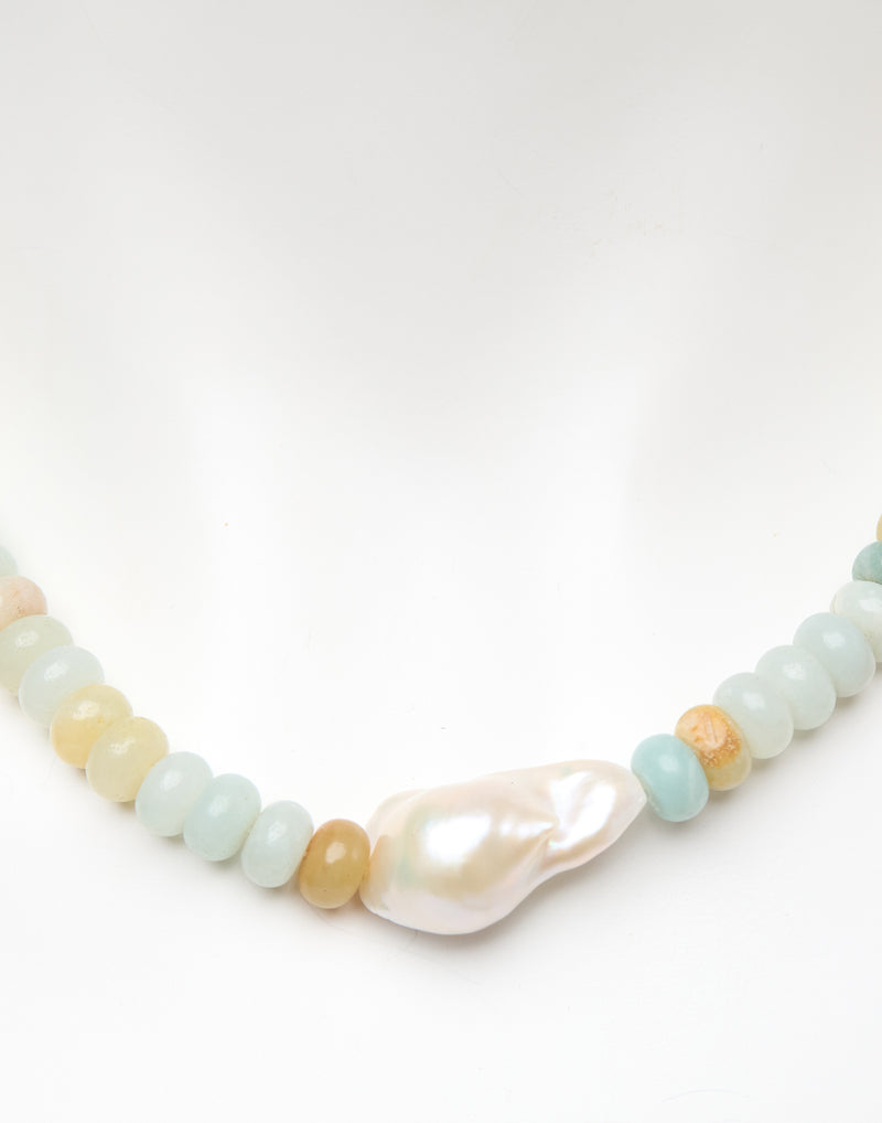 Amazonite & Gold Loretta Necklace