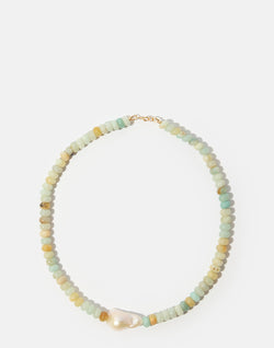 Amazonite & Gold Loretta Necklace