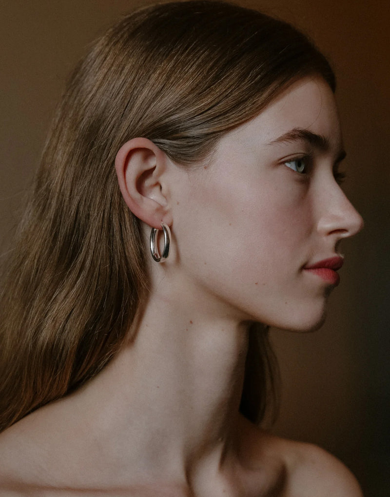 Shop Vermeer Studios Online | Sterling Silver Nicolette Hoop Earrings ...