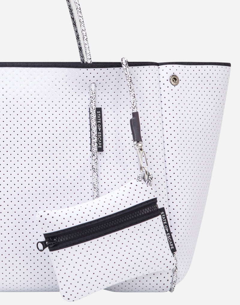 Shop State of Escape Bags Online | White Escape Tote | ricarda.com